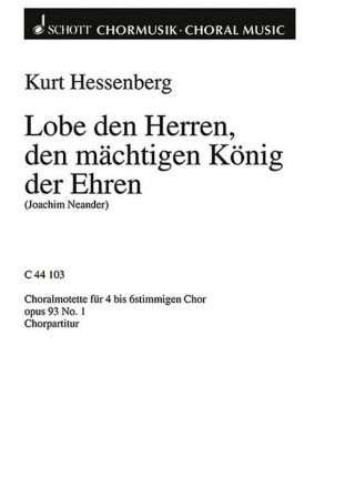 Zwei Choralmotetten op. 93 fr gemischten Chor (SSATBB) Chorpartitur