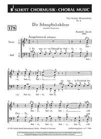 Vier heitere Mnnerchre fr Mnnerchor (TTBB) Chorpartitur