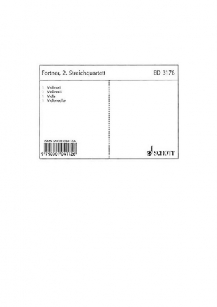 2. Streichquartett fr Streichquartett Stimmensatz