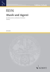 Musik und Jgerei fr Mnnerchor (TTBB) und kleines Orchester Partitur