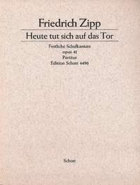 Heute tut sich auf das Tor op. 41 fr Chor (SMez/SAT) mit Solo, Sprecher und Instrumenten (3 Violinen, V Klavierauszug