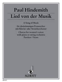 Lied von der Musik fr Frauenchor (SSA) mit Klavier oder Streichorchester Partitur - (= Klavierstimme)