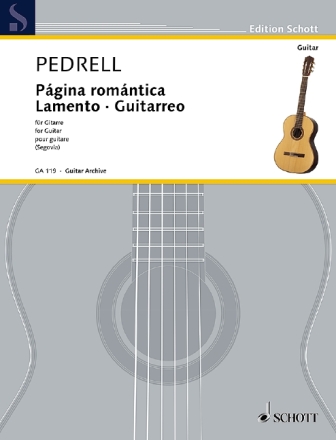 Pedrell, Carlos, Pgina romntica - Lamento - Guitarreo fr Gitarre