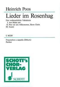 Lieder im Rosenhag fr Frauenchor (SMezA) Chorpartitur