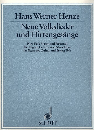 Neue Volkslieder und Hirtengesnge fr Fagott, Gitarre und Streichtrio Partitur und Stimmen