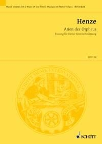 Arien des Orpheus fr Gitarre, Harfe, Cembalo und kleine Streicherbesetzung Studienpartitur