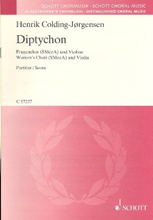 Diptychon fr Frauenchor und Violine Partitur