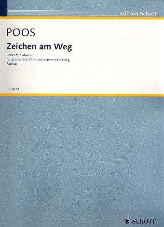 Zeichen am Weg fr gemischten Chor (SSATBB) und Klavier 4-hndig Partitur