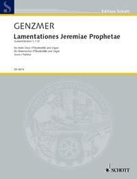 Lamentationes Jeremiae Prophetae GeWV 64 fr Mnnerchor (TTBarBarBB) und Orgel Partitur