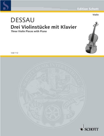 Drei Violinstcke mit Klavier fr Violine und Klavier