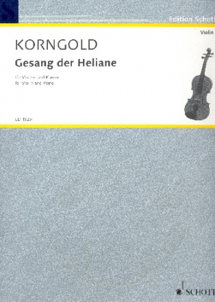 Gesang der Heliane op.20 fr Violine und Klavier