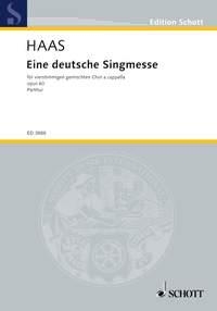 Eine deutsche Singmesse op. 60 fr gemischten Chor (SATB) Chorpartitur