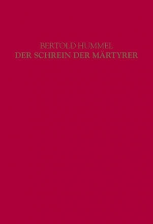 Der Schrein der Mrtyrer op.90 fr Soli, Sprecher, gemischter Chor, Knabenchor Studienpartitur (Leinen)