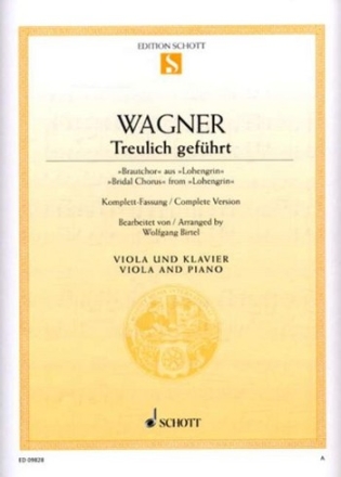 Treulich gefhrt WWV 75 fr Viola und Klavier