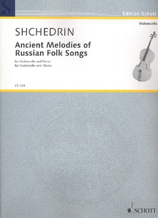 Ancient Melodies of Russian Folk Songs fr Violoncello und Klavier