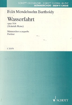 Wasserfahrt op.50,4 fr Mnnerchor a cappella Partitur