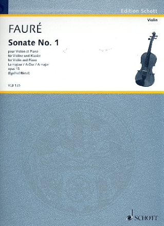 Sonate No. 1 A-Dur op. 13 fr Violine und Klavier