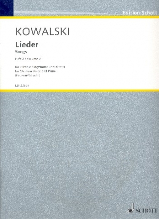 Lieder Band 2 fr Gesang (mittel) und Klavier