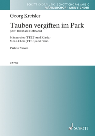 C57900 Tauben vergiften im Park fr Mnnerchor und Klavier Partitur