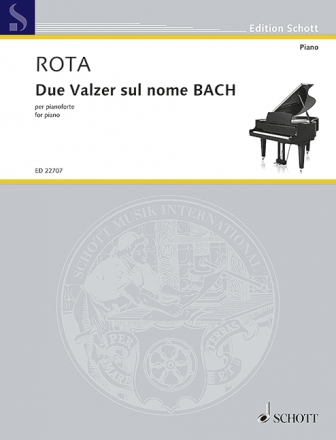 Due Valzer sul nome BACH fr Klavier Einzelausgabe