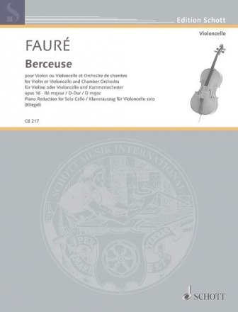 Berceuse D-Dur op. 16 fr Violoncello und Klavier