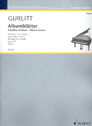 Albumbltter op. 147 fr Klavier 4-hndig