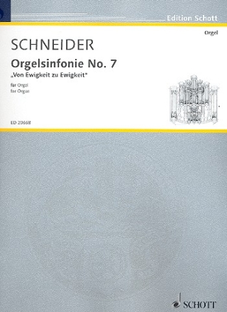 Orgelsinfonie Nr.7 (Von Ewigkeit zu Ewigkeit) fr Orgel