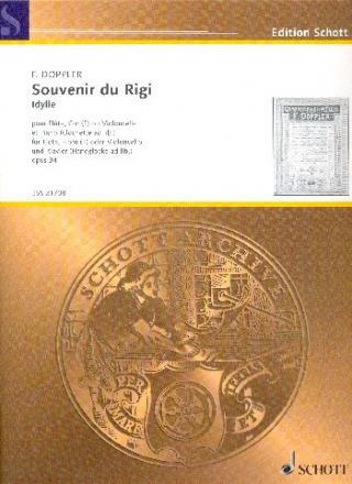 Souvenir du Rigi op. 34 fr Flte, Horn (Violoncello) und Klavier Partitur und Stimmen