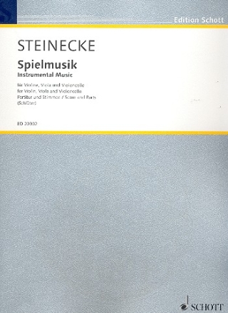 Spielmusik fr Violine, Viola und Violoncello Partitur und Stimmen