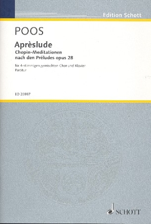 Aprslude fr gemischten Chor und Klavier Partitur