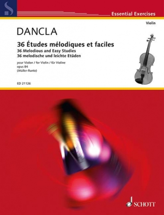 36 tudes mlodiques et faciles op.84 fr Violine