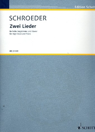 Zwei Lieder fr hohe Singstimme und Klavier