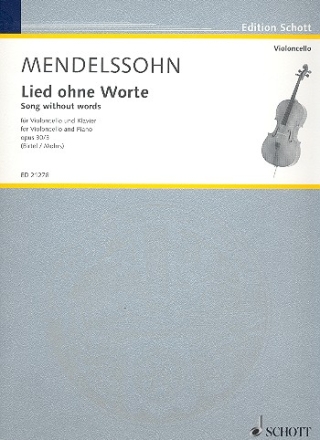 Lied ohne Worte op. 30/3 fr Violoncello und Klavier