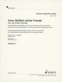 Jesus bleibet meine Freude BWV147 fr Streichquartett (Streichorchester) (Kontrabass ad lib) Violine 2