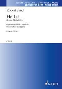 Herbst fr gemischten Chor a cappella Partitur