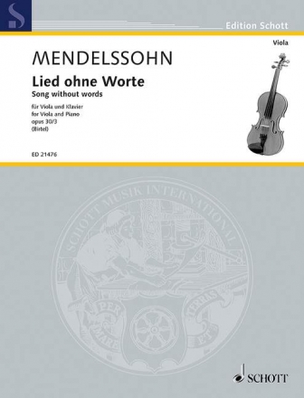 Lied ohne Worte op.30,3 fr Viola und Klavier