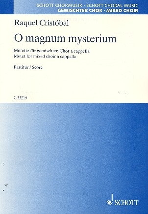 O magnum mysterium fr gemischten Chor a cappella Chorpartitur