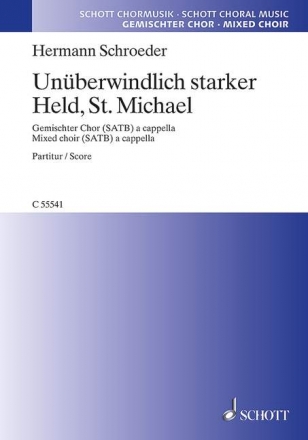 Unberwindlich starker Held St. Michael fr Orgel (gem Chor und Gemeinde ad lib) Chorpartitur