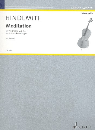 Meditation fr Violoncello und Orgel Partitur und Stimme