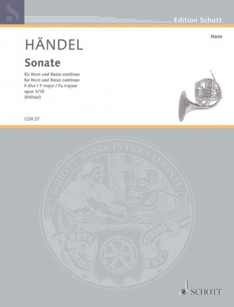 Sonate F-Dur op.1,10 fr Horn und Bc