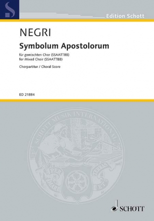 Symbolum Apostolorum fr gem Chor a cappella Partitur