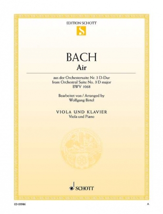 Air BWV1068 fr Viola und Klavier