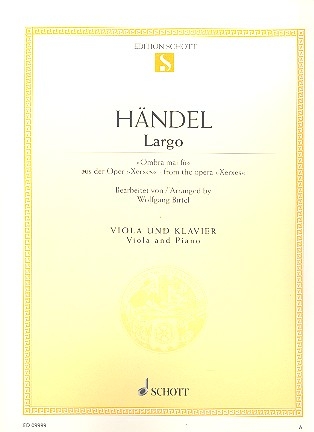 Largo aus der Oper Xerxes fr Viola und Klavier