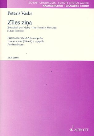 Ziles zina fr Frauenchor a cappella Partitur (lett)