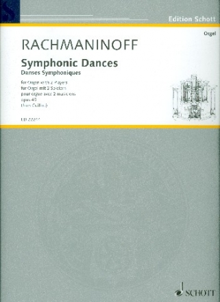 Symphonic Dances op.45 fr Orgel mit 2 Spielern Spielpartitur