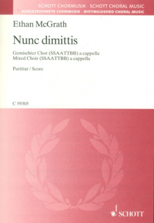 Nunc dimittis fr gem Chor a cappella Partitur