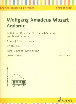 Andante C-Dur KV315 (KIV285e) fr Flte und Orchester fr Flte und Klavier