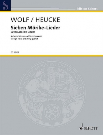 7 Mrike-Lieder fr Gesang (hoch) und Streichquartett Partitur und Instrumentalstimmen