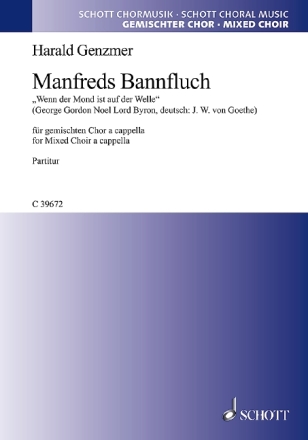 Genzmer, Harald, Manfreds Bannfluch fr gemischten Chor a cappella Partitur