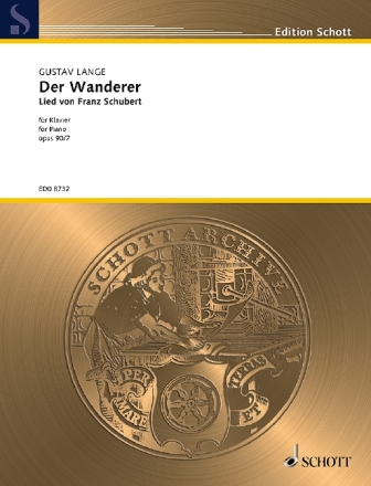 Lange, Gustav / Schubert, Franz Peter, Der Wanderer op. 90/7 fr Klavier Einzelausgabe